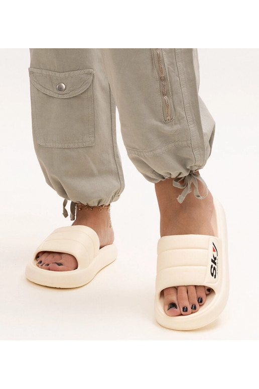 Sandales en mousse beiges Ciarsa