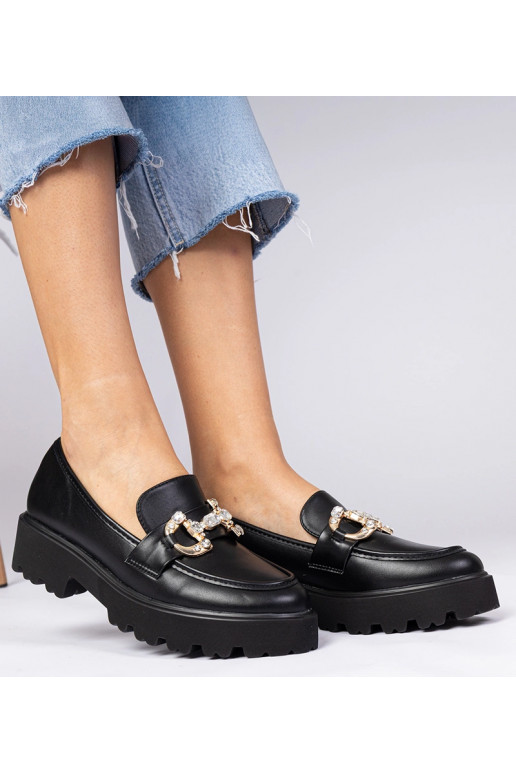 Zwarte elegante mocassins met...