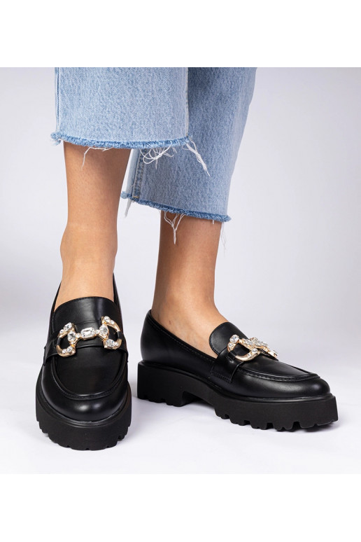 Zwarte elegante mocassins met...