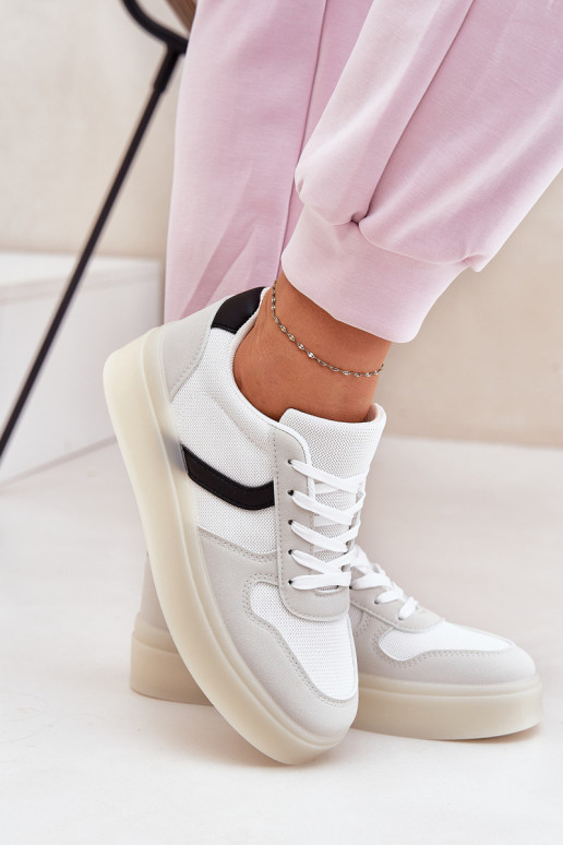 Laag Sneakers model schoenen Dames met platform Initte kleur Telmira