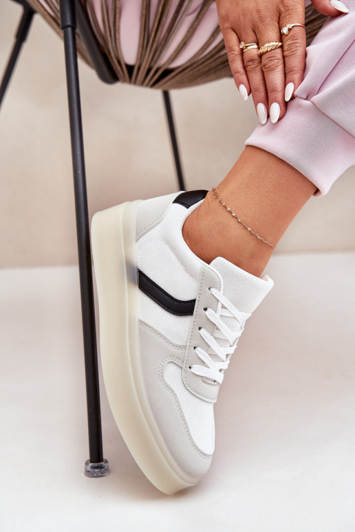 Laag Sneakers model schoenen Dames met platform Initte kleur Telmira