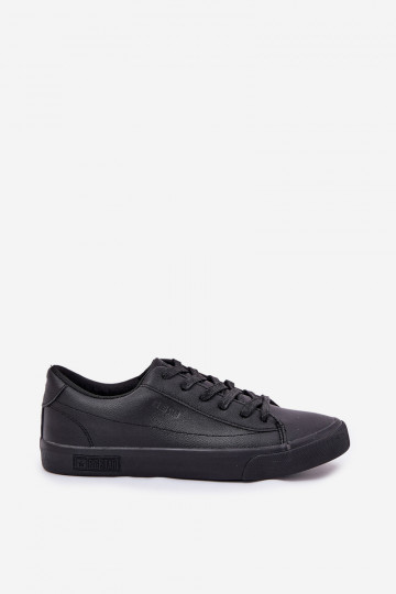 Männlich Klassisches Stilvollll Turnschuhe mit flacher Sohle aus Öko-Leder Big Star NN174252 schZuarze Farbe 2