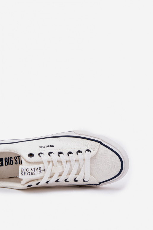 Lage heren casual schoenen Big Star NN174017 in wit Lage heren casual schoenen Big Star NN174017 in wit