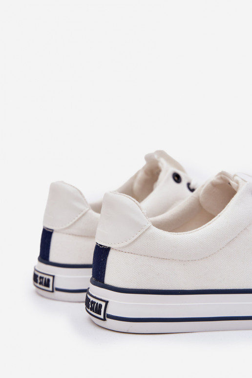 Lage heren casual schoenen Big Star NN174017 in wit Lage heren casual schoenen Big Star NN174017 in wit