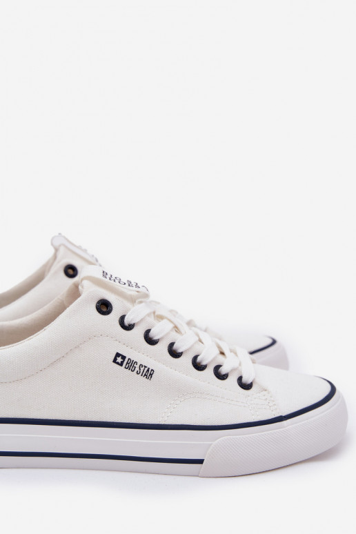 Chaussures de loisirs basses pour hommes Big Star NN174017 blanches Chaussures de loisirs basses pour hommes Big Star NN174017 blanches