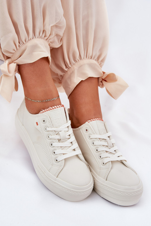 Chaussures de loisirs avec une plateforme en cuir écologique Big Star RR274A297 couleur ivoire Chaussures de loisirs avec une plateforme en cuir écologique Big Star RR274A297 couleur ivoire