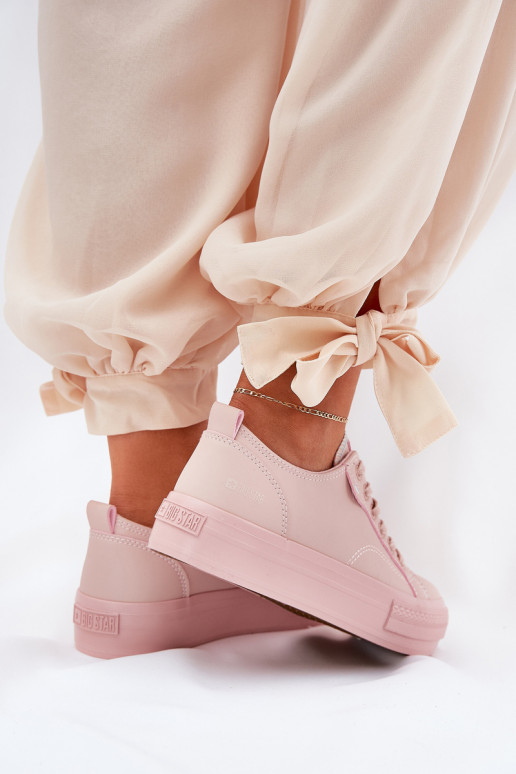 Vrijetijdsschoenen met platform van ecoleer Big Star RR274A294 roze Vrijetijdsschoenen met platform van ecoleer Big Star RR274A294 roze