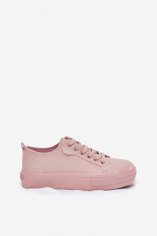 Chaussures de loisirs avec une plateforme en cuir écologique Big Star RR274A294 couleur rose Chaussures de loisirs avec une plateforme en cuir écologique Big Star RR274A294 couleur rose