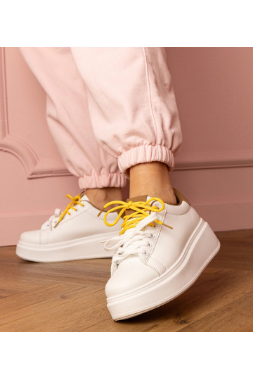 Weiß-braune Sportsneaker... 2