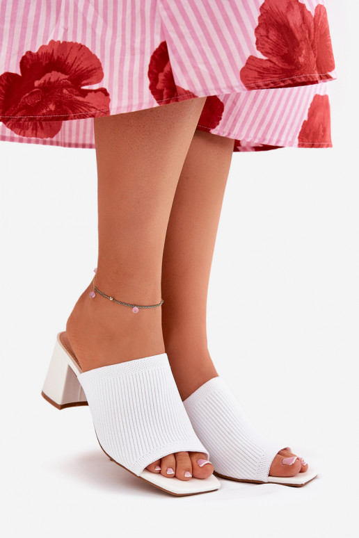 Damenhausschuhe mit Absätzen Typu Słupek Zueiße Farbe INenilan