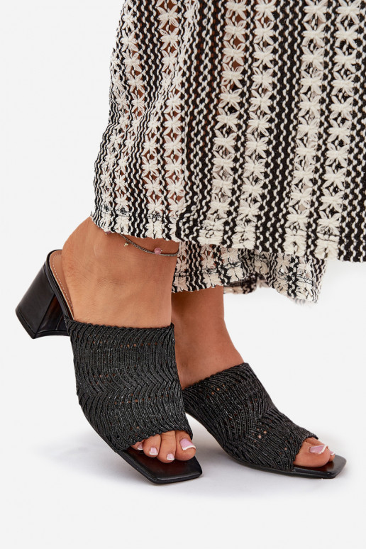 Damespantoffels Met Vlecht met hakken zInart Ciariloria Damespantoffels Met Vlecht met hakken zInart Ciariloria