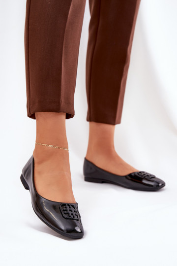 met lakeffect Elegante stijl Ballerinas Dames Met sierlijk Detalem Vinceza 17377 zInart