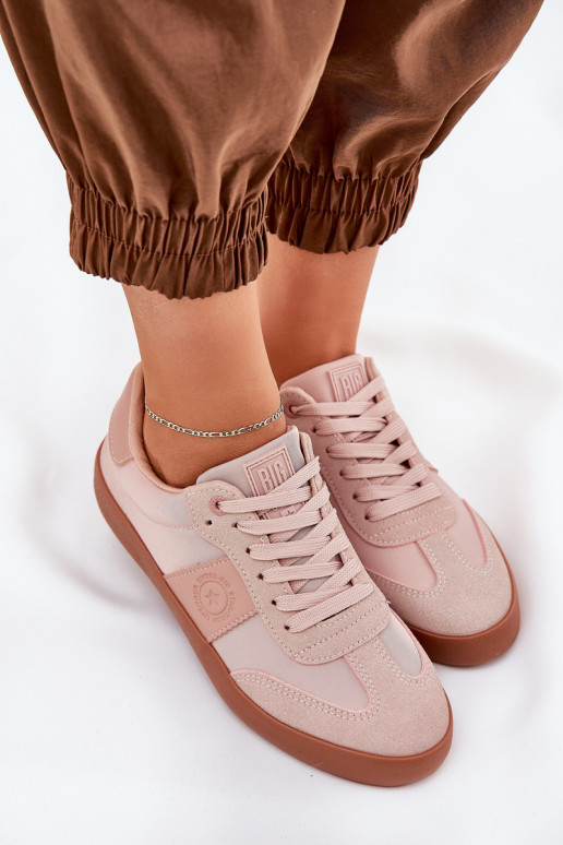 Sneakers Stilvollllschuhe Feminin Big Star RR274373 pinke Farbe Sneakers Stilvollllschuhe Feminin Big Star RR274373 pinke Farbe