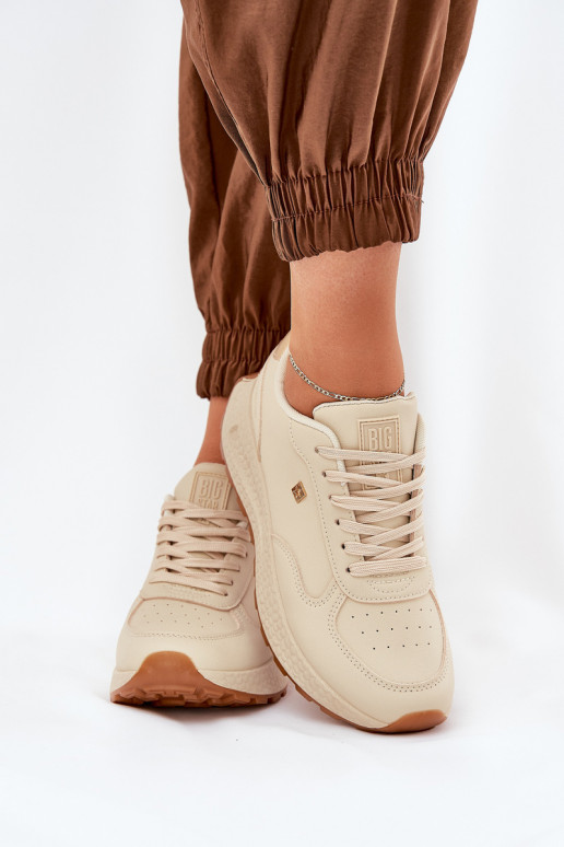Turnschuhe Feminin Big Star RR274630 HI-POLY SYSTEM Beige  Turnschuhe Feminin Big Star RR274630 HI-POLY SYSTEM Beige