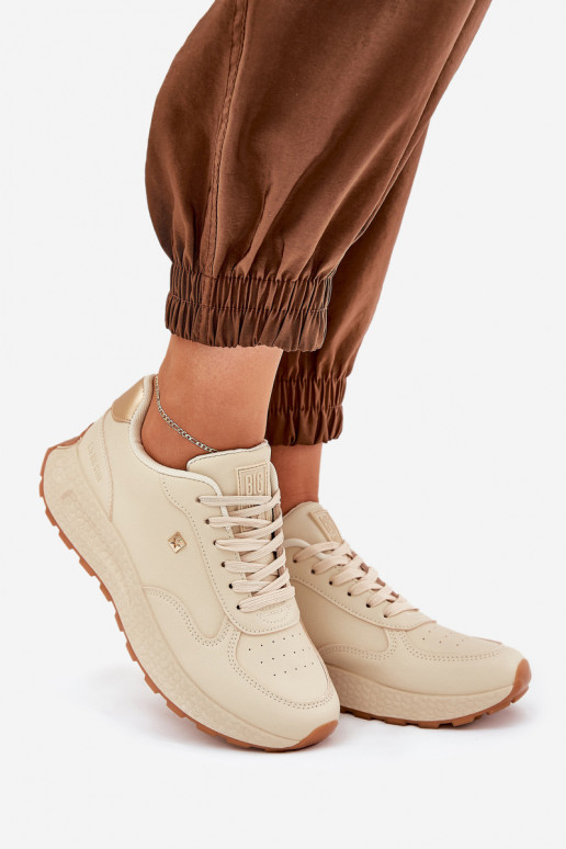 Turnschuhe Feminin Big Star RR274630 HI-POLY SYSTEM Beige  Turnschuhe Feminin Big Star RR274630 HI-POLY SYSTEM Beige