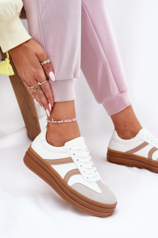 Sneakers model schoenen Dames met platform Initte kleur Tolianna