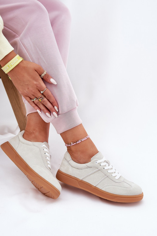 en daim Faible Chaussures modèle baskets Féminin couleur grise Paliana