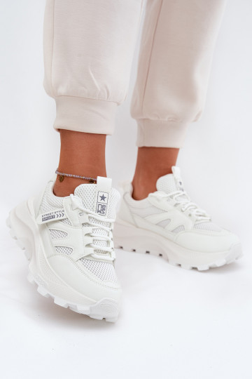 Turnschuhe Sneakers Stilvollllschuhe Feminin Auf dicker Sohle Zueiße Farbe Prononice