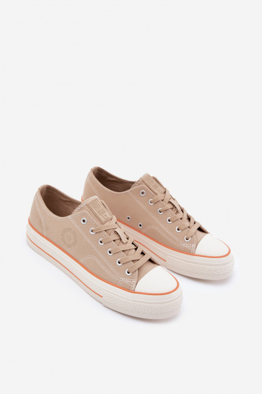 Chaussures décontractées pour hommes avec une plateforme Big Star RR174323 beige Chaussures décontractées pour hommes avec une plateforme Big Star RR174323 beige