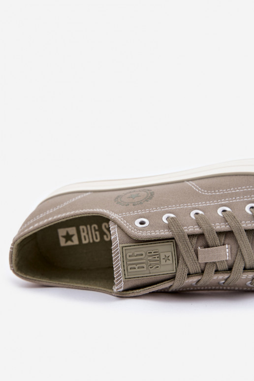 Chaussures décontractées pour hommes avec une plateforme Big Star RR174325 couleur verte Chaussures décontractées pour hommes avec une plateforme Big Star RR174325 couleur verte