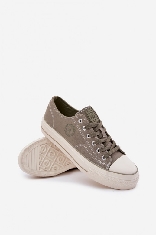 Freizeitschuhe für Herren mit einer Plattform Big Star RR174325 grüne Farbe Freizeitschuhe für Herren mit einer Plattform Big Star RR174325 grüne Farbe