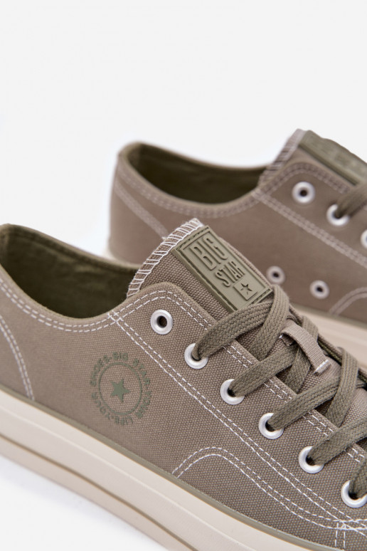 Vrijetijdsschoenen voor heren met platform Big Star RR174325 groene kleur Vrijetijdsschoenen voor heren met platform Big Star RR174325 groene kleur