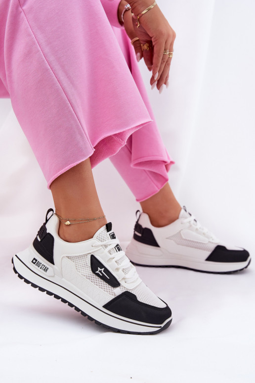 baskets Féminin avec une plateforme Big Star RR274A223 HI-POLY SYSTEM Blanc-couleur noire baskets Féminin avec une plateforme Big Star RR274A223 HI-POLY SYSTEM Blanc-couleur noire