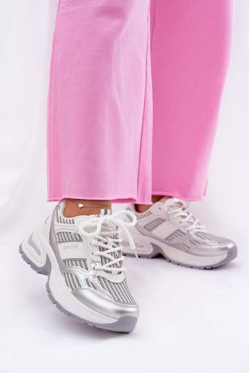 Chaussures modèle baskets Féminin Big Star RR274A195 couleur blanche 2