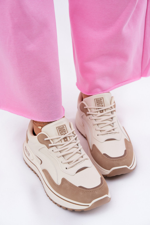 Sneakers Stilvollllschuhe Feminin Big Star RR274A216 HI-POLY SYSTEM Beige Sneakers Stilvollllschuhe Feminin Big Star RR274A216 HI-POLY SYSTEM Beige