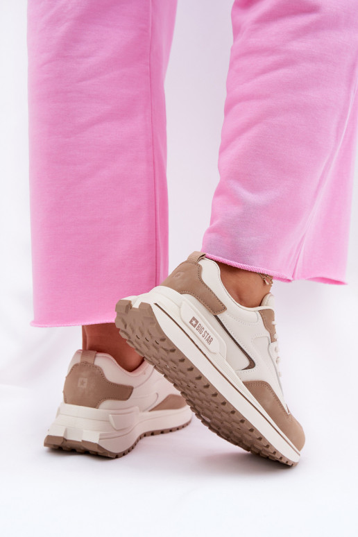 Sneakers Stilvollllschuhe Feminin Big Star RR274A216 HI-POLY SYSTEM Beige Sneakers Stilvollllschuhe Feminin Big Star RR274A216 HI-POLY SYSTEM Beige
