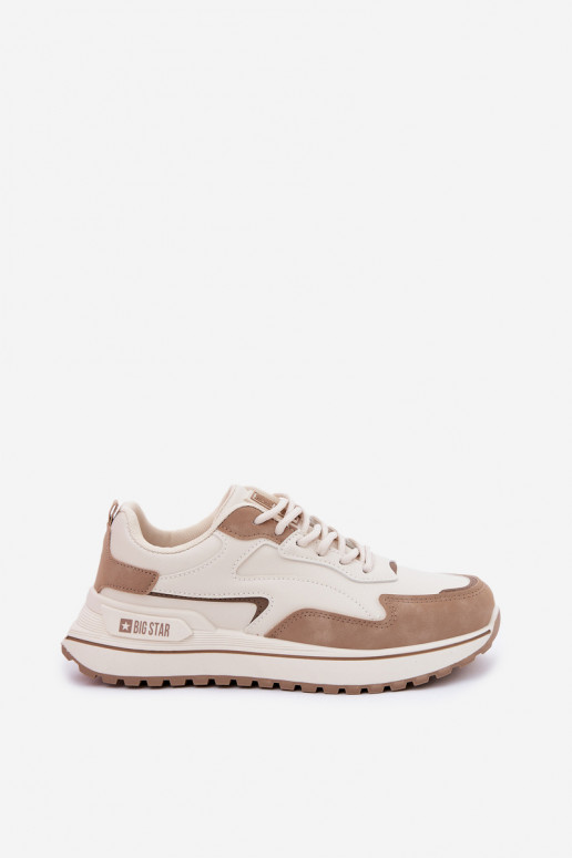 Chaussures modèle baskets Féminin Big Star RR274A216 HI-POLY SYSTEM beige Chaussures modèle baskets Féminin Big Star RR274A216 HI-POLY SYSTEM beige