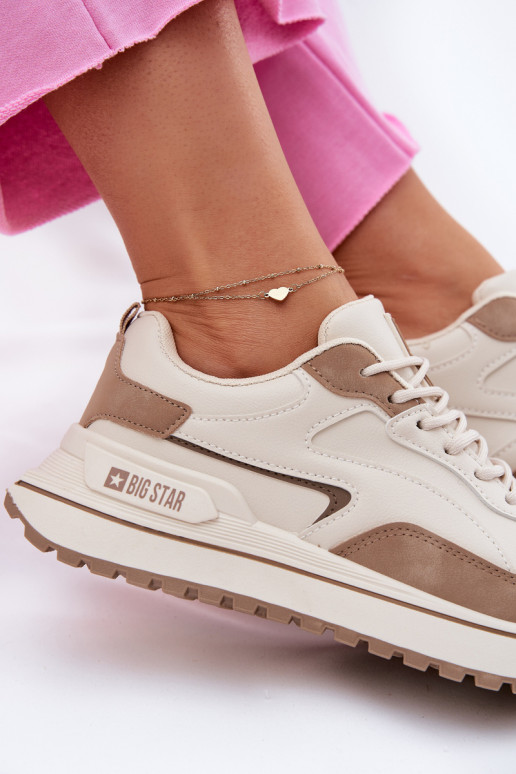 Sneakers Stilvollllschuhe Feminin Big Star RR274A216 HI-POLY SYSTEM Beige Sneakers Stilvollllschuhe Feminin Big Star RR274A216 HI-POLY SYSTEM Beige