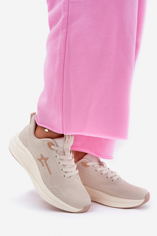 Turnschuhe Sneakers Stilvollllschuhe Feminin Big Star RR274A145 HI-POLY SYSTEM Beige