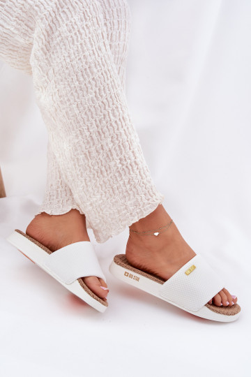 Pantoufles pour femmes Big Star RR274A103 couleur blanche