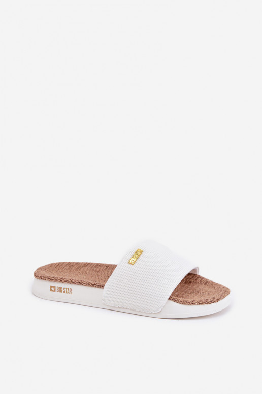 Pantoufles pour femmes Big Star RR274A103 couleur blanche