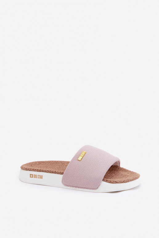 Pantoufles pour femmes Big Star RR274A105 Nuance rose clair Pantoufles pour femmes Big Star RR274A105 Nuance rose clair