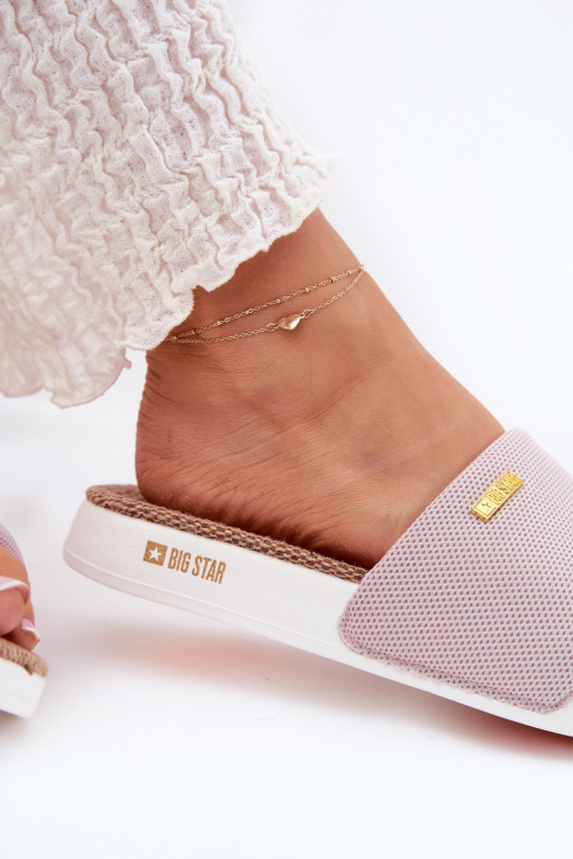 Damespantoffels Big Star RR274A105 Lichtroze tint Damespantoffels Big Star RR274A105 Lichtroze tint
