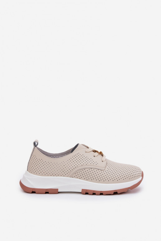 Peau chaussures Féminin Z Przypinką Artiker 54C1811 beige Peau chaussures Féminin Z Przypinką Artiker 54C1811 beige