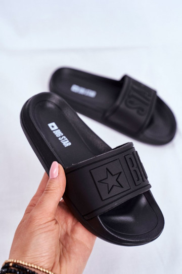Chaussons pour enfants noirs Big Star DD374157