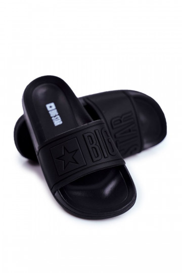 Kinderen zwarte slippers Big Star DD374157 2