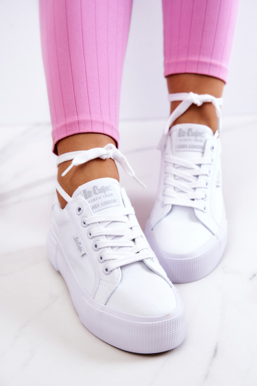 Turnschuhe mit einer Plattform Lee Cooper LCIN-22-31-0884L Zueiße Farbe Turnschuhe mit einer Plattform Lee Cooper LCIN-22-31-0884L Zueiße Farbe