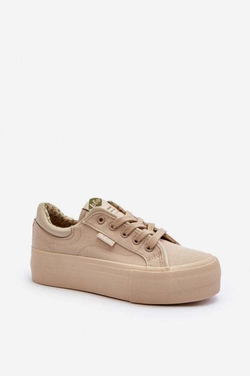 Chaussures de loisirs avec une plateforme Lee Cooper LCDANS-24-31-2181 beige