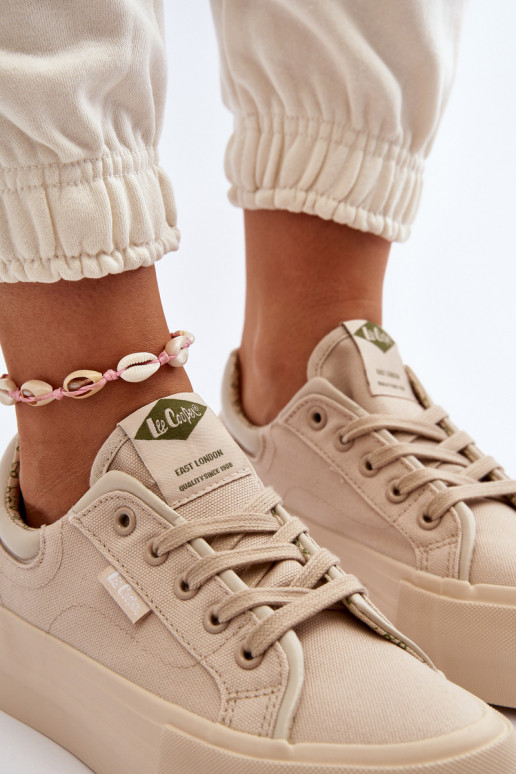Vrijetijdsschoenen met platform Lee Cooper LCIN-24-31-2181 beige