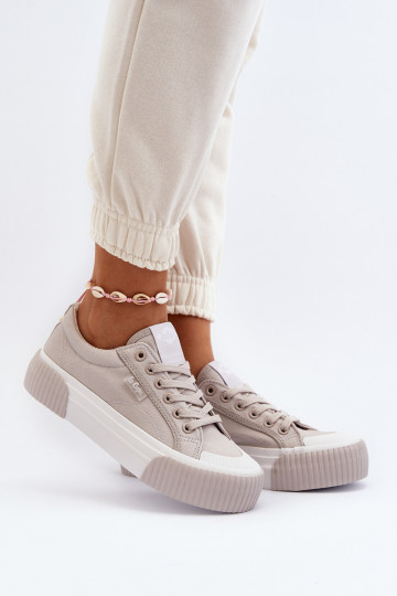Baskets décontractées grises sur semelle épaisse Lee Cooper LCIN-24-31-2178