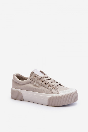 Grijze Lee Cooper casual schoenen op dikke zool LCIN-24-31-2178 2