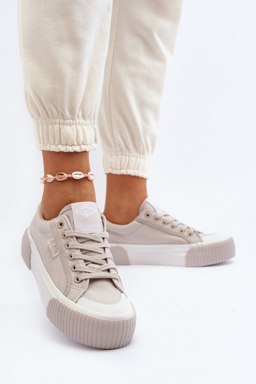 Freizeitschuhe Auf dicker Sohle Lee Cooper LCIN-24-31-2178 graue Farbe