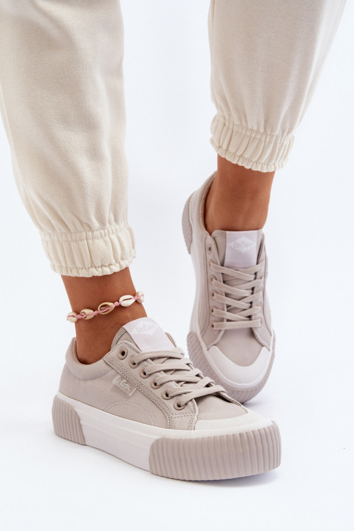 Freizeitschuhe Auf dicker Sohle Lee Cooper LCIN-24-31-2178 graue Farbe