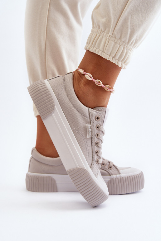 Chaussures de loisirs Sur une semelle épaisse Lee Cooper LCDANS-24-31-2178 couleur grise