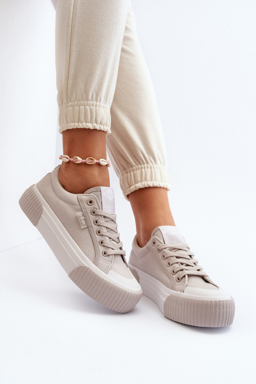 Freizeitschuhe Auf dicker Sohle Lee Cooper LCIN-24-31-2178 graue Farbe