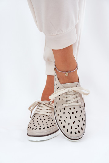 Schuhe Haut Feminin S.Barski LR51-610 Beige 2